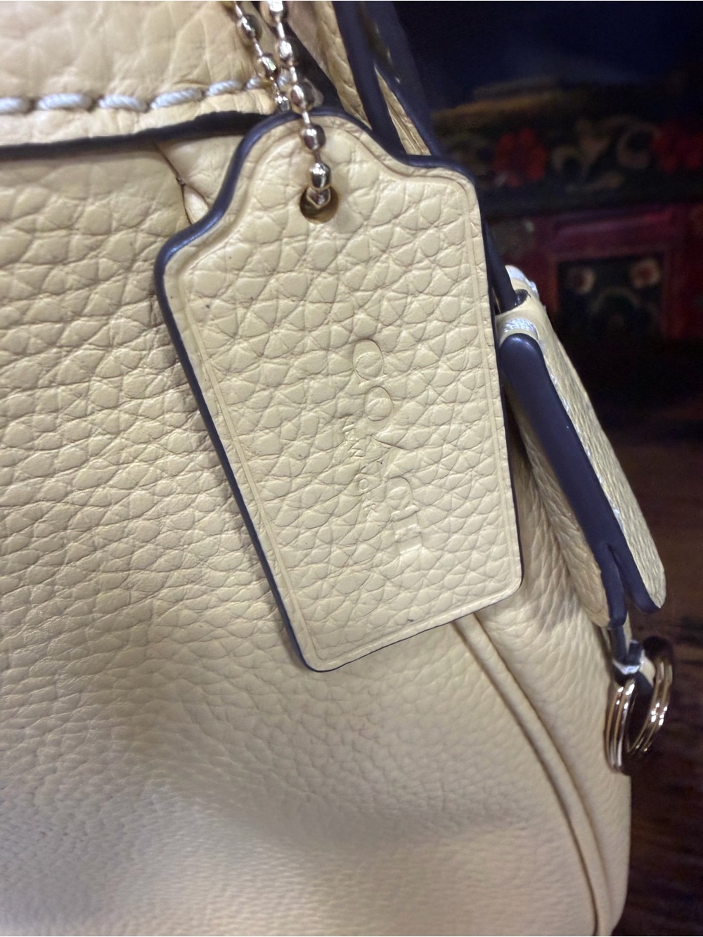 Coach Ella Shoulder Bag Butter Yellow W Gold Hardware NWT - Picture 8 of 9